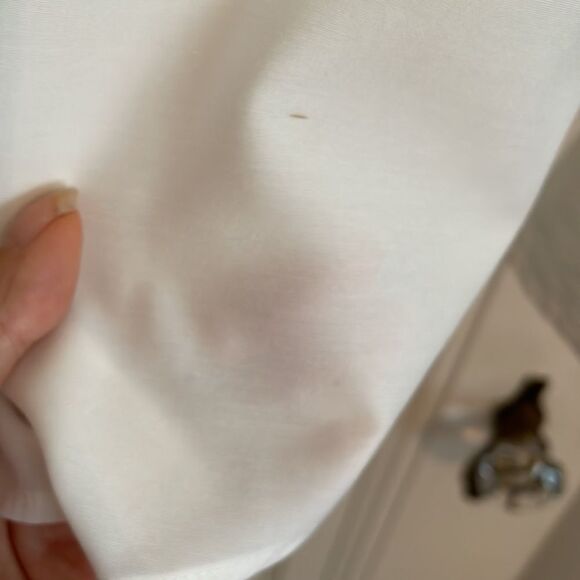 Vtg 90s Susan Bristol petites white blouse with pine needle embroidery - Picture 11 of 13